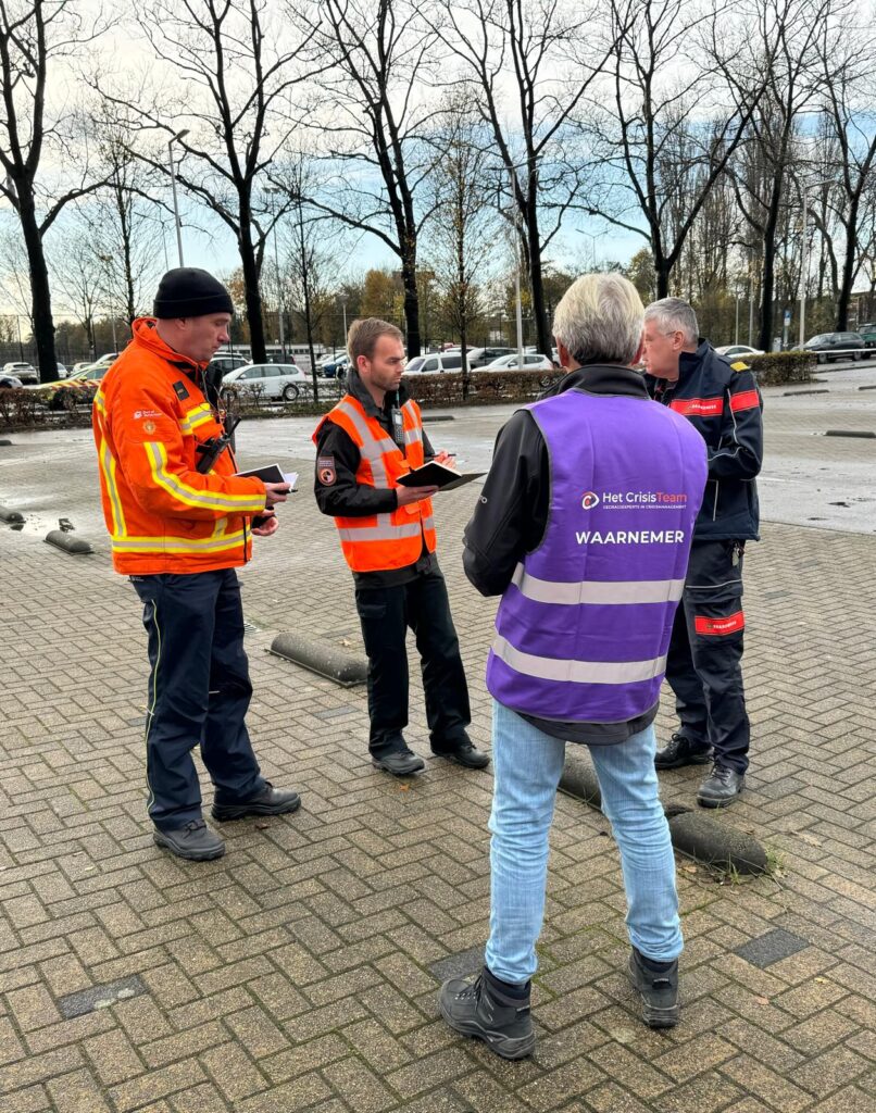 Waarnemer van het Crisisteam in actie bij VR-RR